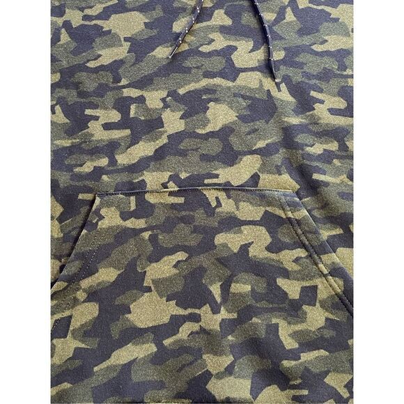 Spalding Men’s SMALL Camo Print Fleece Pullover Hoodie - Picture 2 of 9